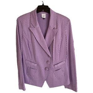 CAbi Lavender & Pink Imperial Blazer - Size Medium